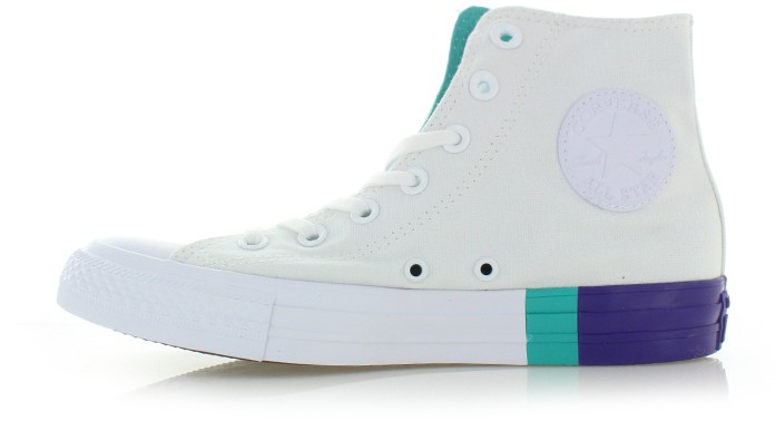 Fehér női magasszárú tornacipő Chuck Taylor All Star Tri-Block Midsole