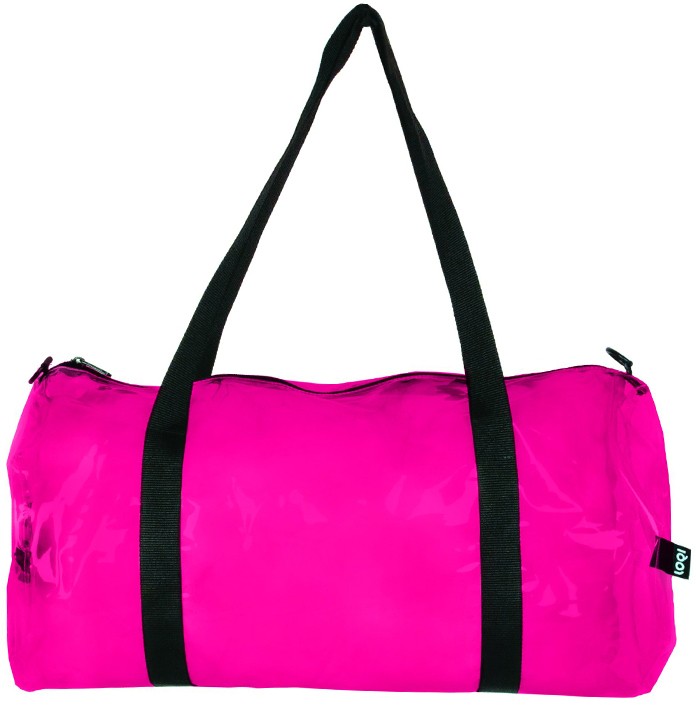 Áttetsző rózsaszín sporttáska Transparent Pink Weekender