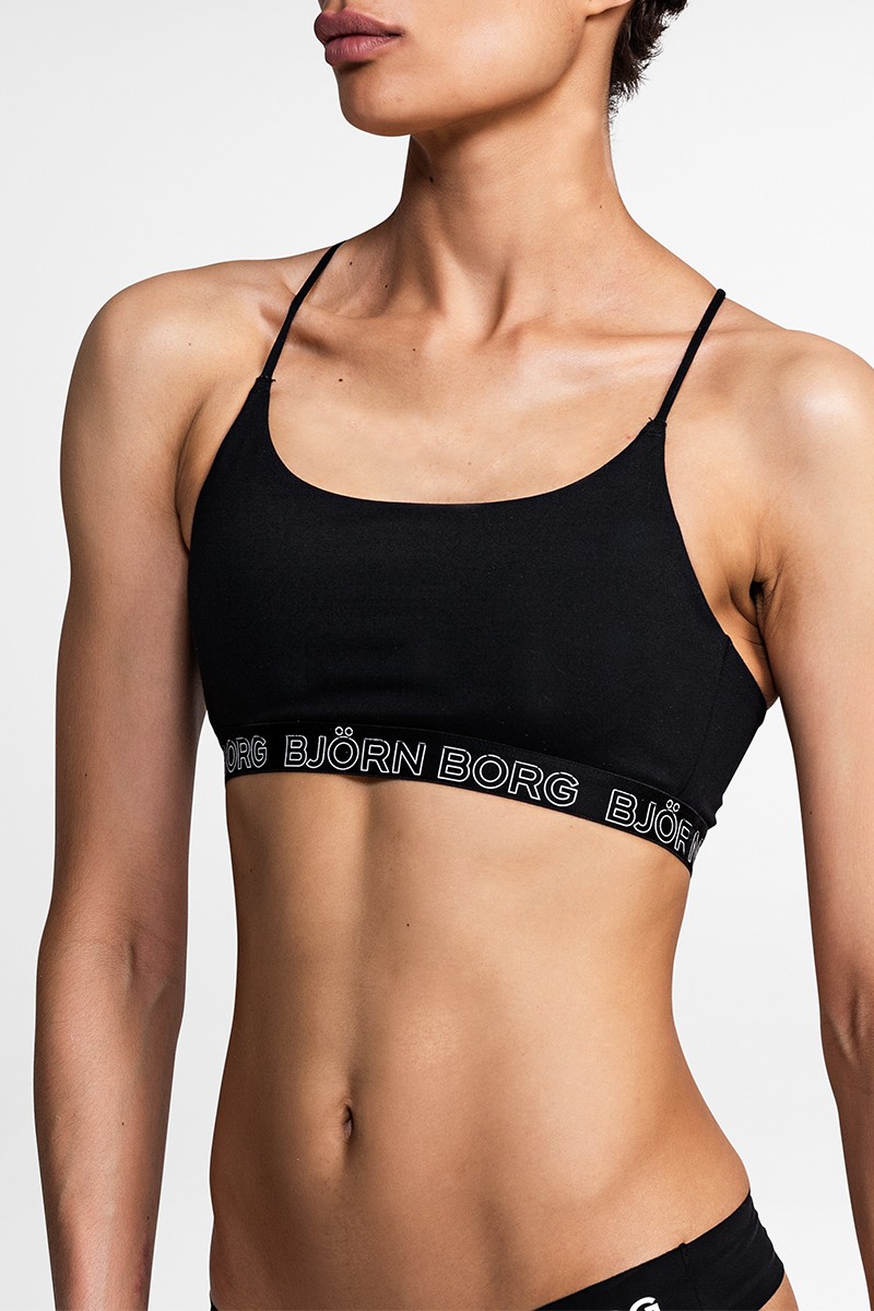 Fekete sportmelltartó Noos Solids Soft Top