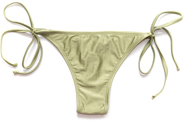 Oliva zöld fürdőruha tanga Metallic