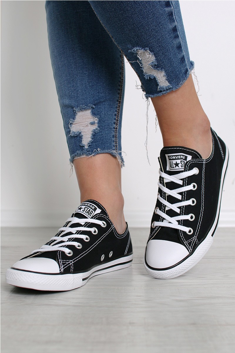 Fekete női alacsony tornacipő Chuck Taylor All Star Dainty I