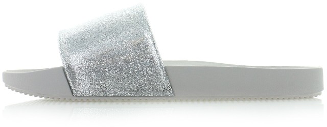 Ezüst papucs Snap Slide Glitter