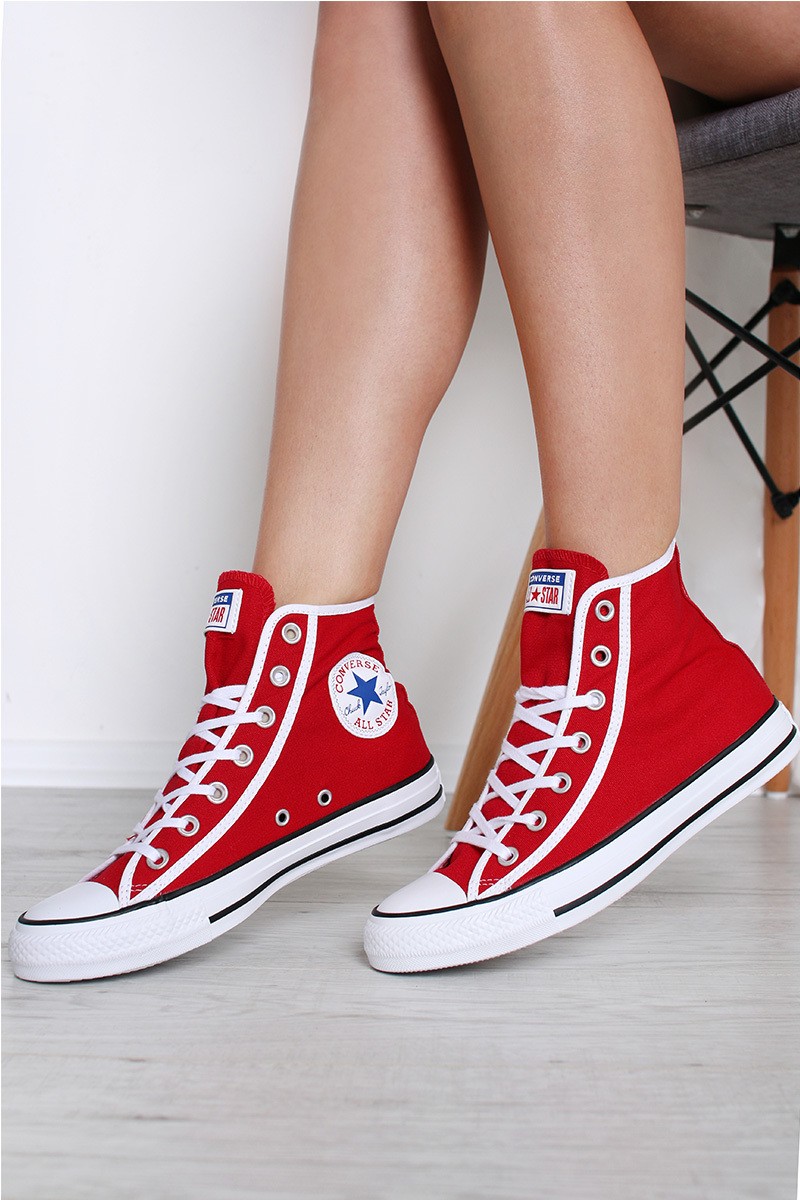 Piros női magasszárú tornacipő Chuck Taylor All Star Gamer