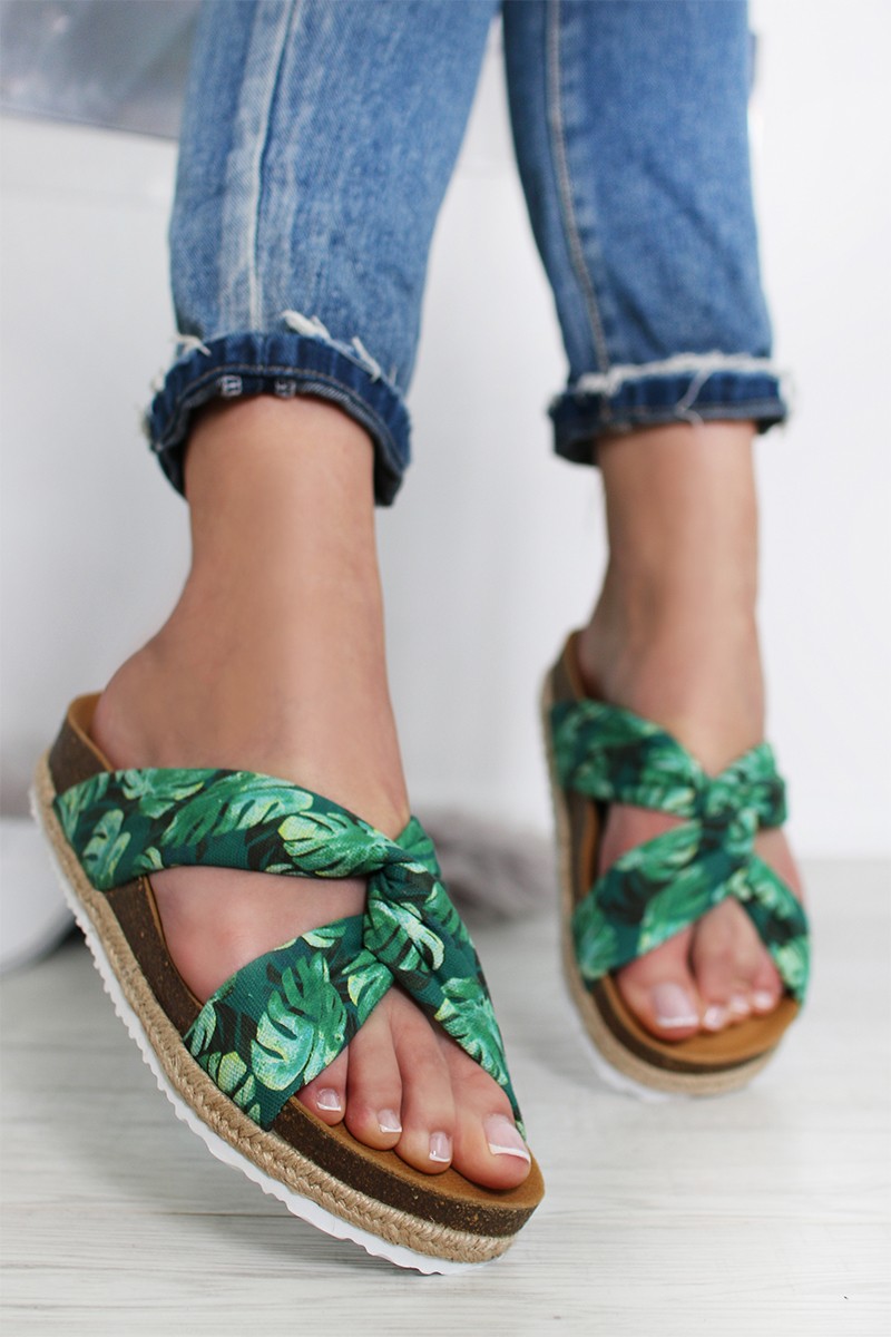 Zöld papucs Bio Sandal