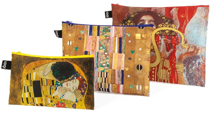 Három részes neszeszer szett Gustav Klimt Zip Pockets