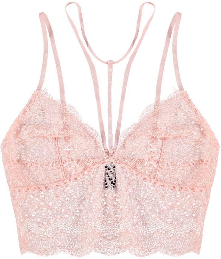 Lazac színű bralette melltartó Lace Detail