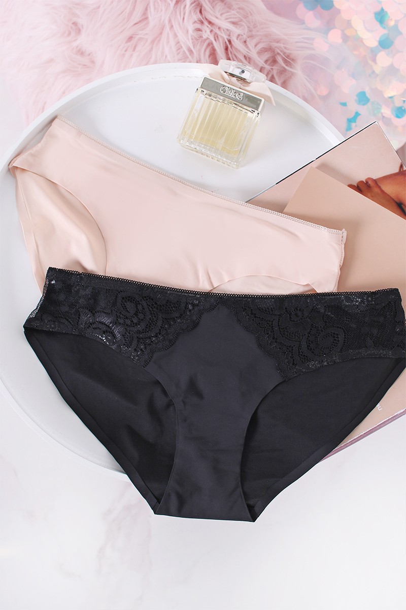 Alsó duopack Back To The Fused Bikinis - fekete + bézs