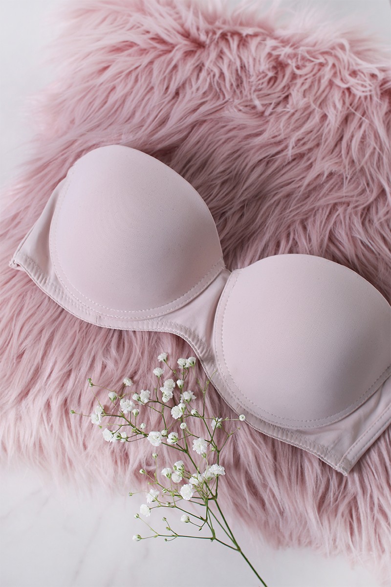 Bézs push-up melltartó Secret Strapless Bra