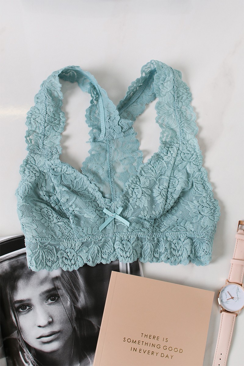 Menta melltartó Just In Lace Bralette