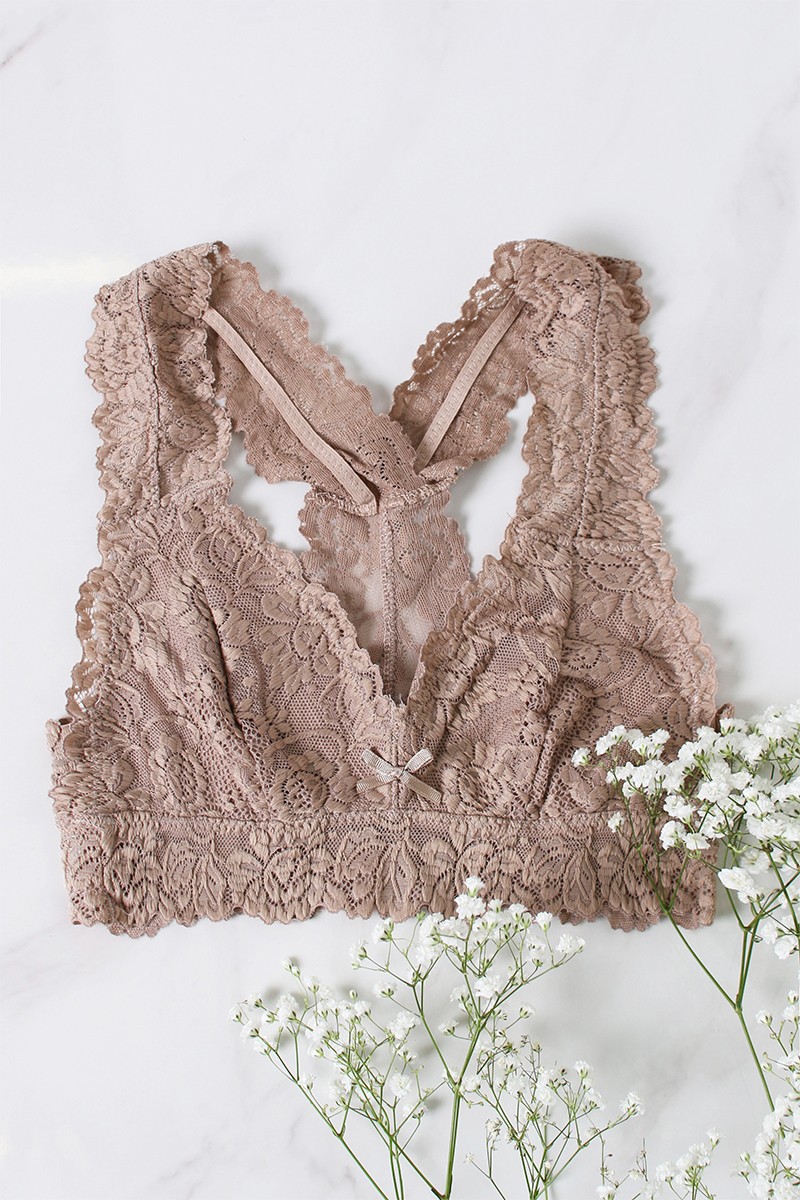 Bézs melltartó Just In Lace Bralette