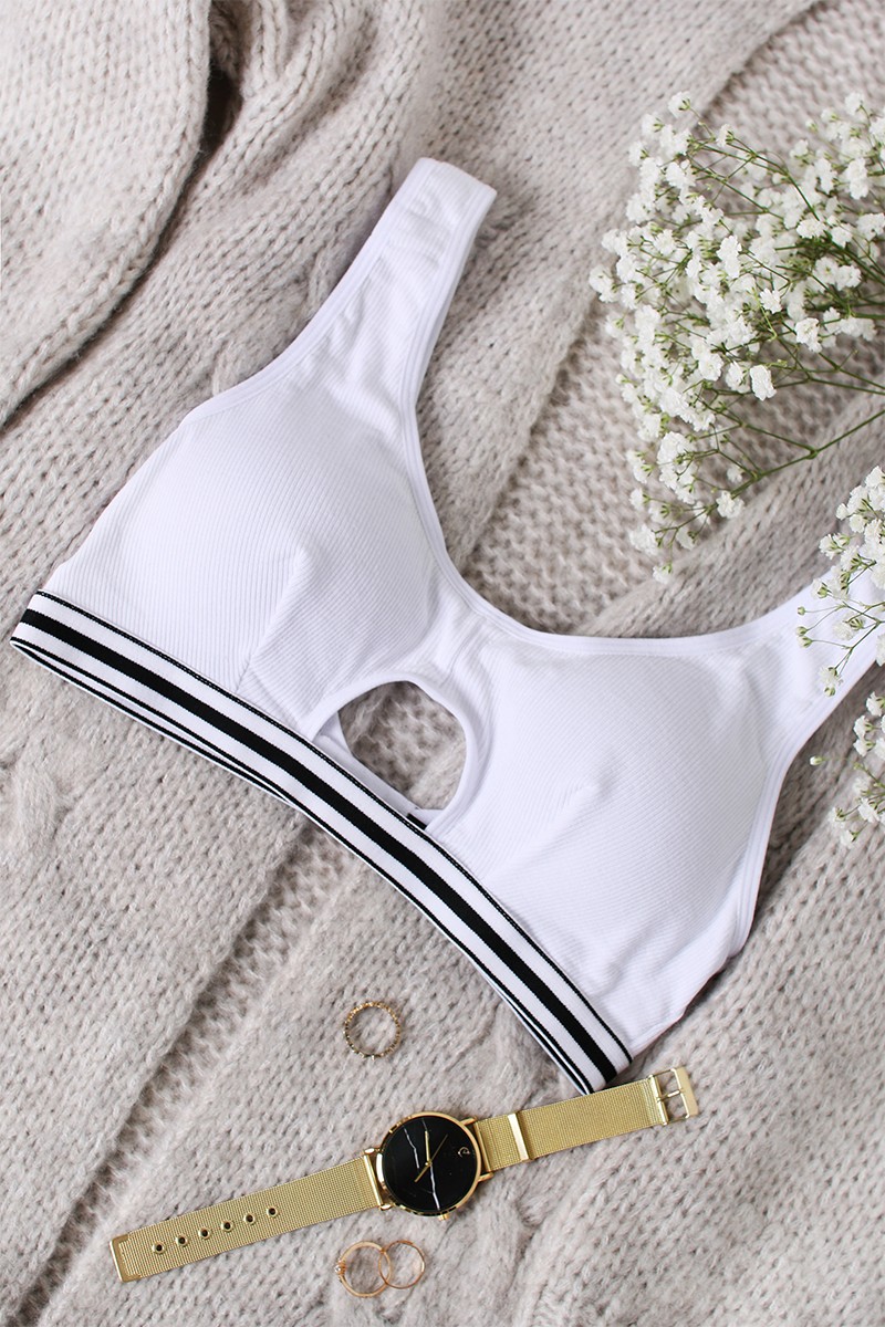 Fehér párnázott melltartó Ultra Soft Bralette