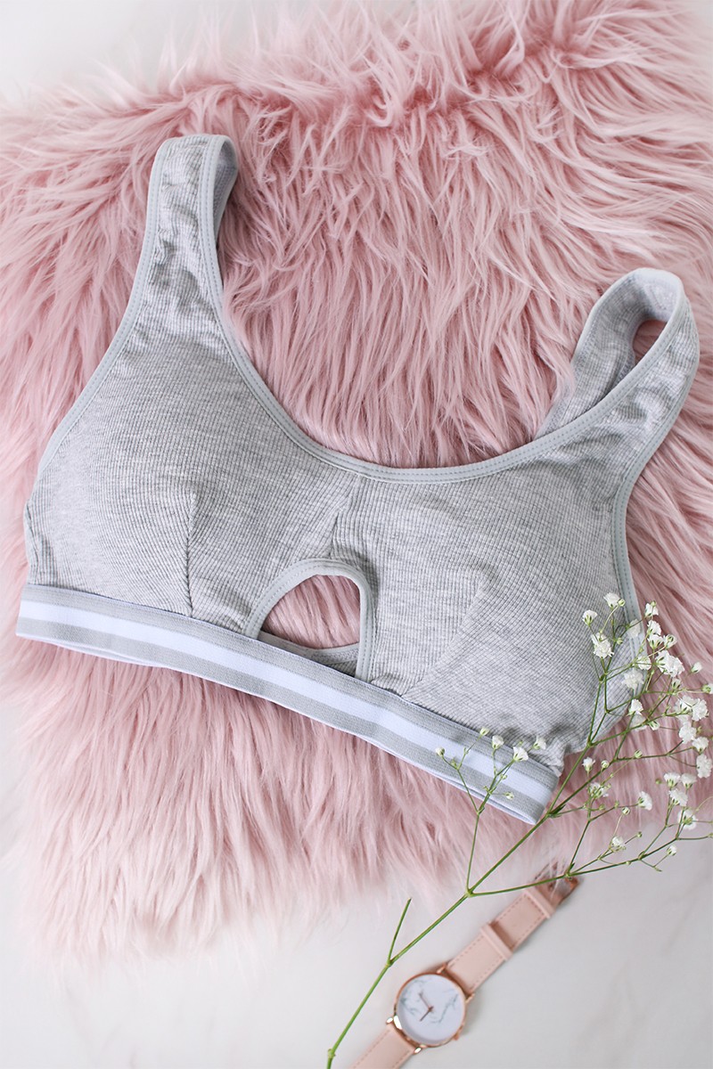 Szürke párnázott melltartó Ultra Soft Bralette