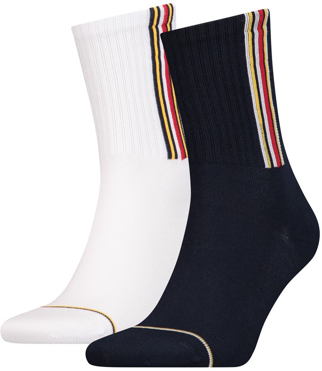 Kék-fehér zokni Jeans Sock Logo Stripe - 2pack