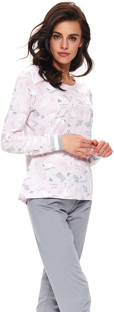 Szürke-rózsaszín pizsama PM9735
