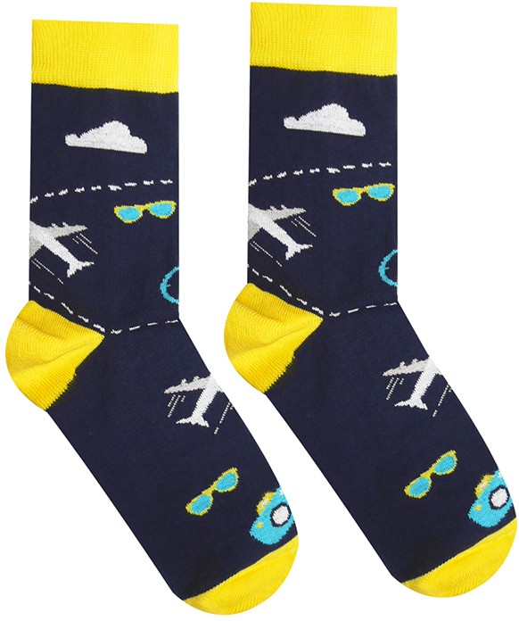 Kék-sárga zokni Traveler