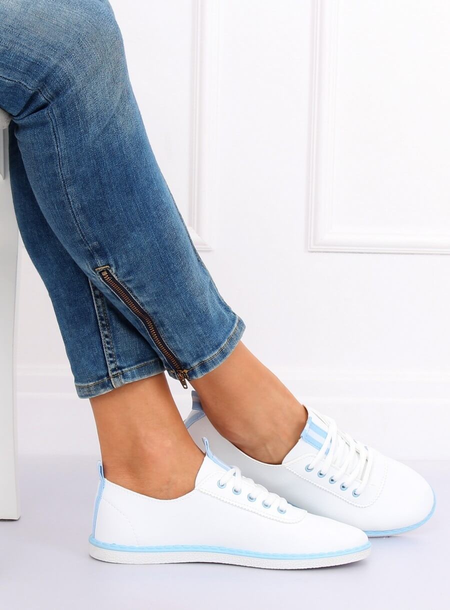 Női műbőr utcai sportos cipő (XJ-2918), fehér