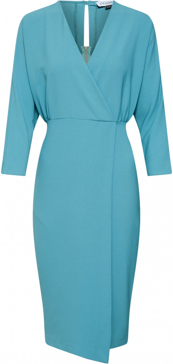 Closet London Ruha 'CLOSET KIMONO WRAP PENCIL DRESS'  türkiz