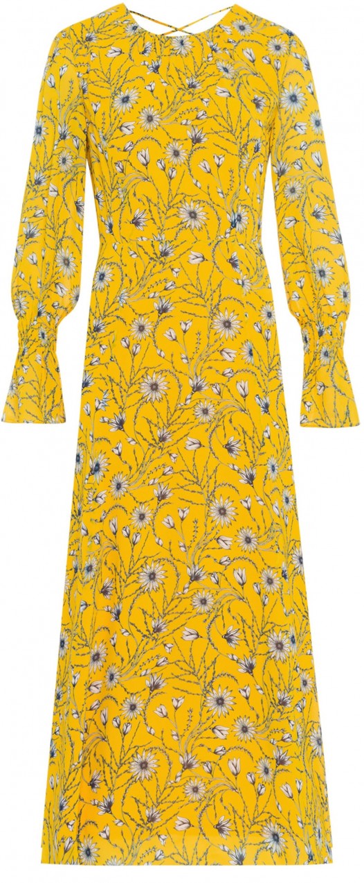 IVY & OAK Nyári ruhák 'Chiffon Midi Dress'  sárga / vegyes színek