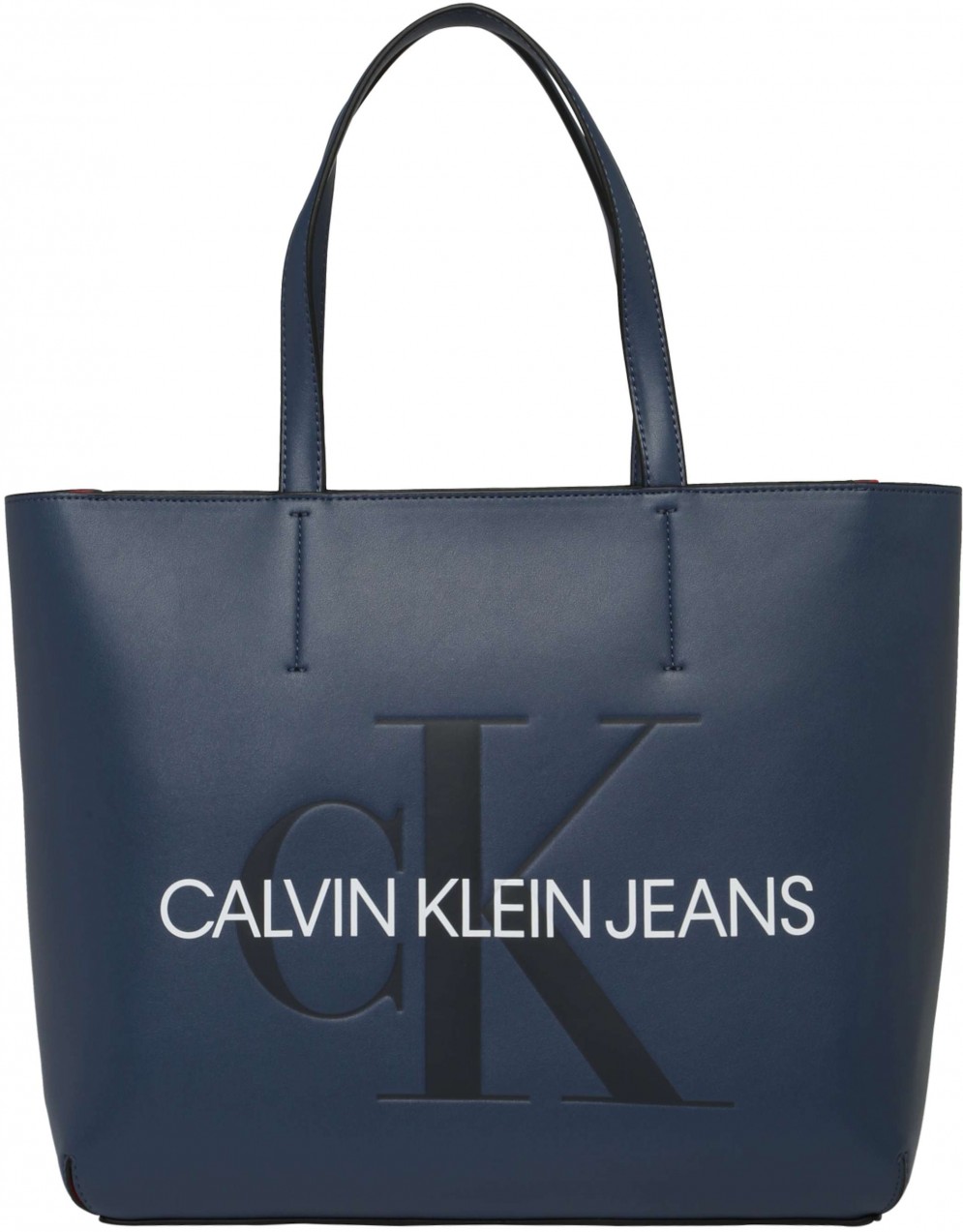 Calvin Klein Jeans Shopper táska  kék / fekete / fehér