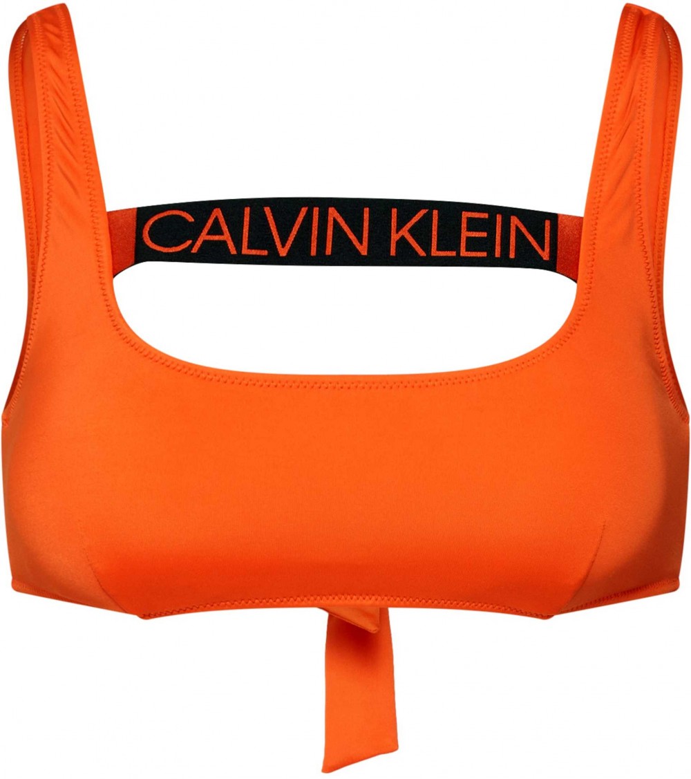 Calvin Klein Swimwear Bikini felső 'TIE BACK BRALETTE RP'  sötét narancssárga