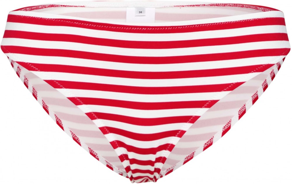 EDITED Bikini nadrágok 'Midori'  piros / fehér
