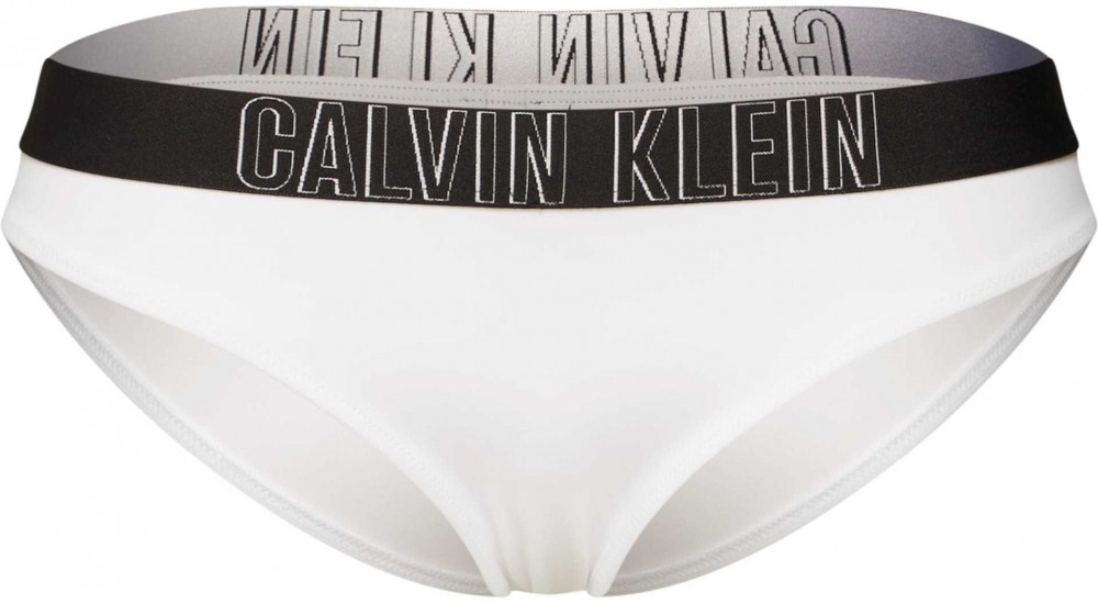 Calvin Klein Swimwear Bikini nadrágok 'Classic'  fekete / fehér