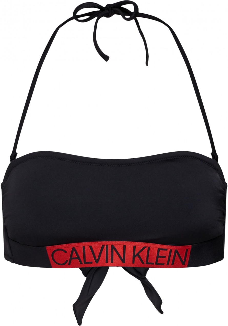 Calvin Klein Swimwear Bikini felső 'BANDEAU-RP'  piros / fekete
