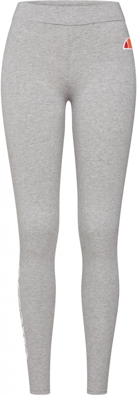 ELLESSE Leggings 'Solos 2'  világosszürke / tűzpiros / fehér