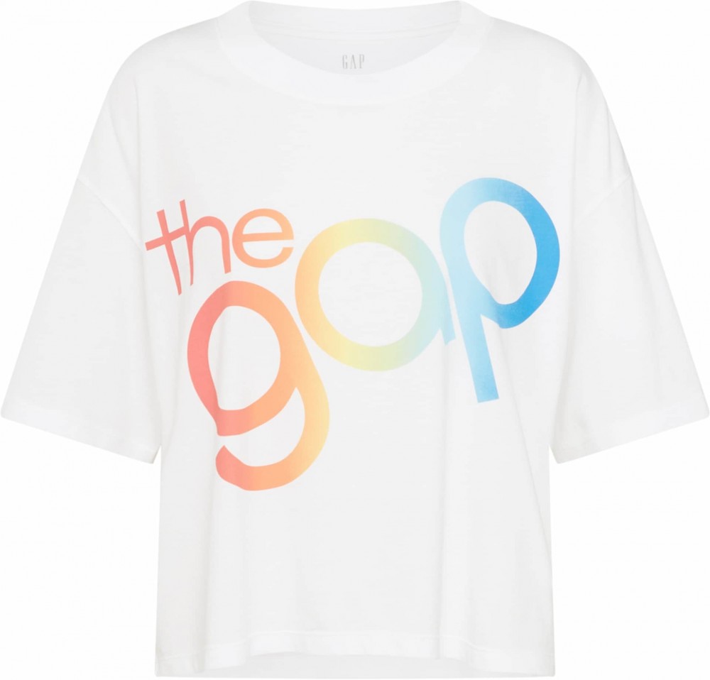 GAP Oversize póló 'RETRO'  vegyes színek / fehér