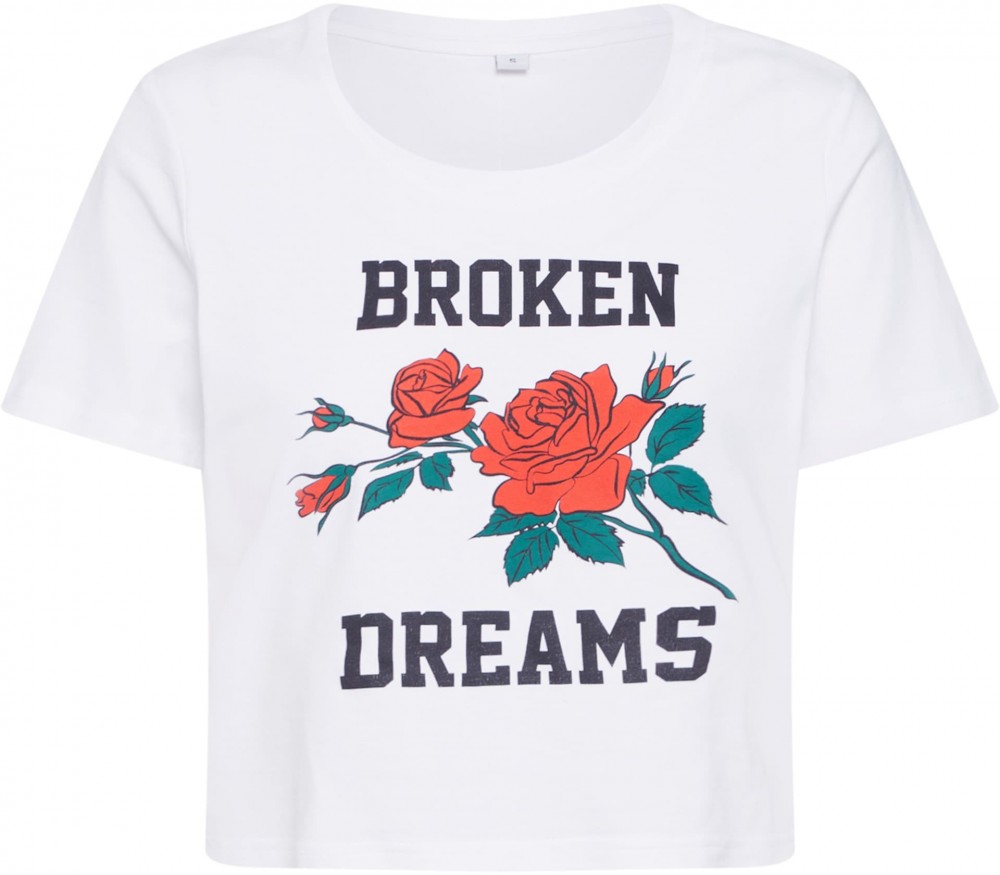Merchcode Póló 'Broken Dreams'  vegyes színek / fehér