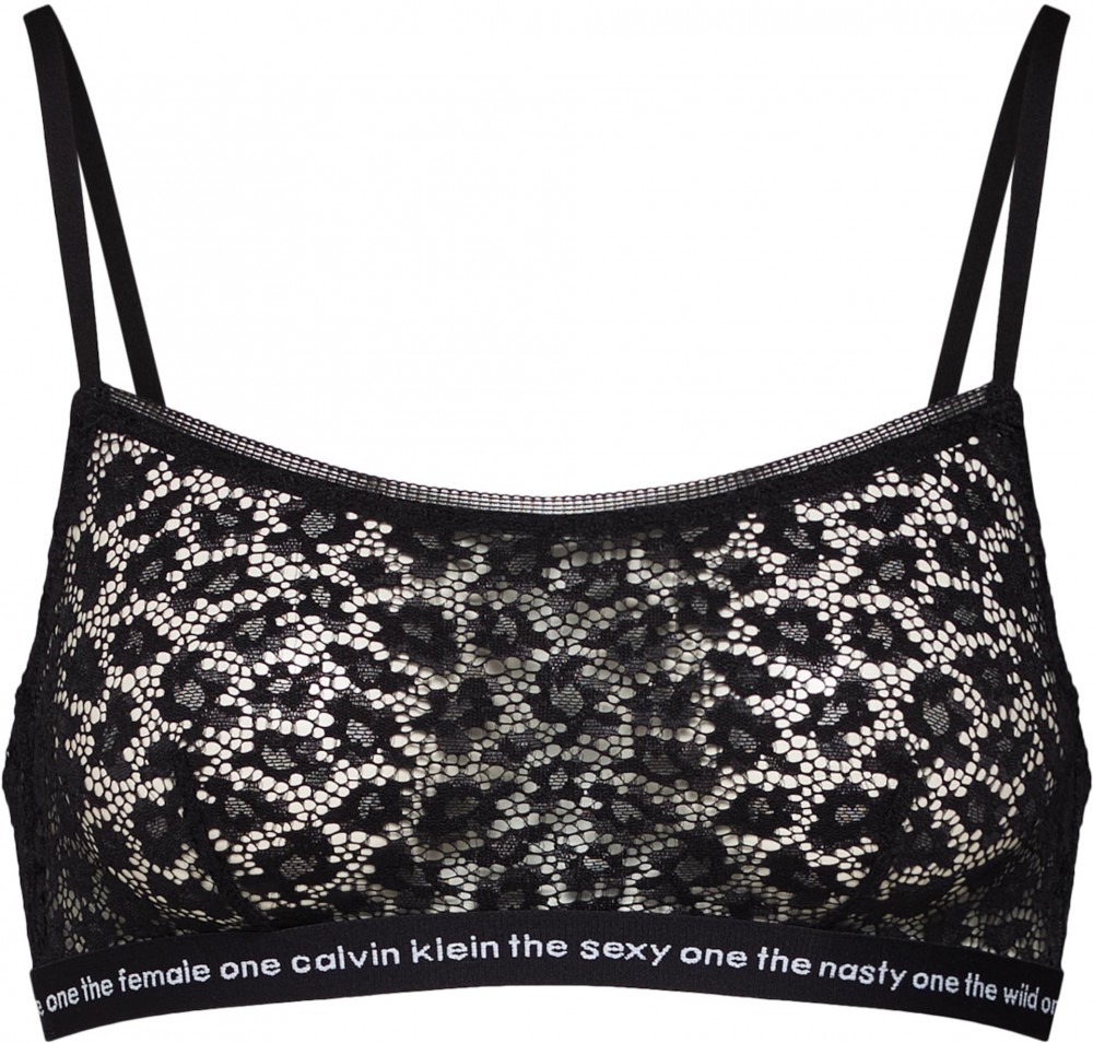 Calvin Klein Underwear Melltartó 'UNLINED BRALETTE'  bézs / fekete