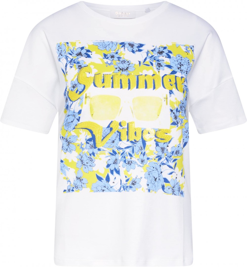 Rich & Royal Póló 'Summer Vibes'  vegyes színek / fehér