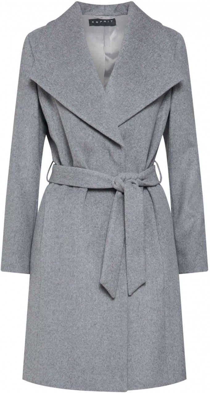 Esprit Collection Átmeneti kabátok 'Mantel'  szürke