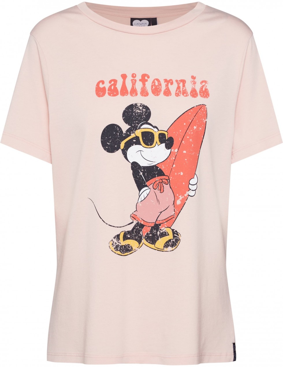 Póló 'TS Mickey California' CATWALK JUNKIE Vegyes Színek / Rózsaszín CATWALK JUNKIE