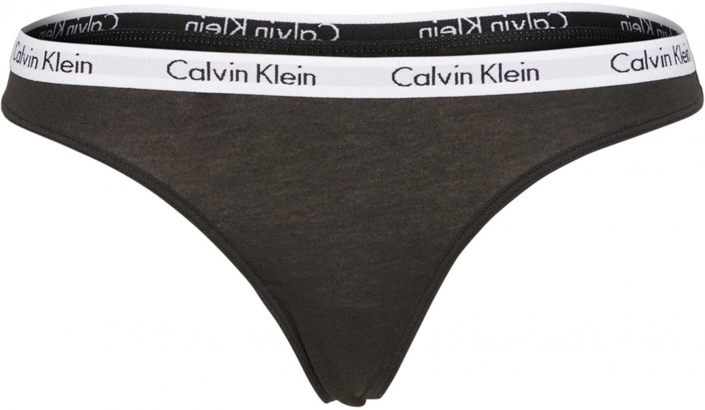 Calvin Klein Underwear String bugyik 'Carousel'  fekete / fehér