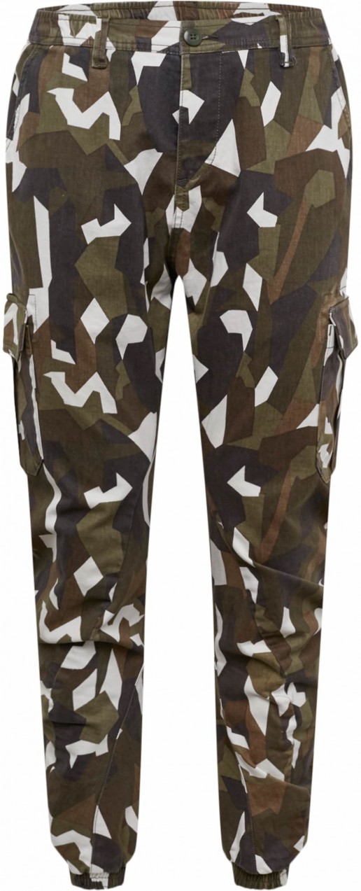 Urban Classics Cargo nadrágok  sötét barna / khaki / olíva / fekete / fehér