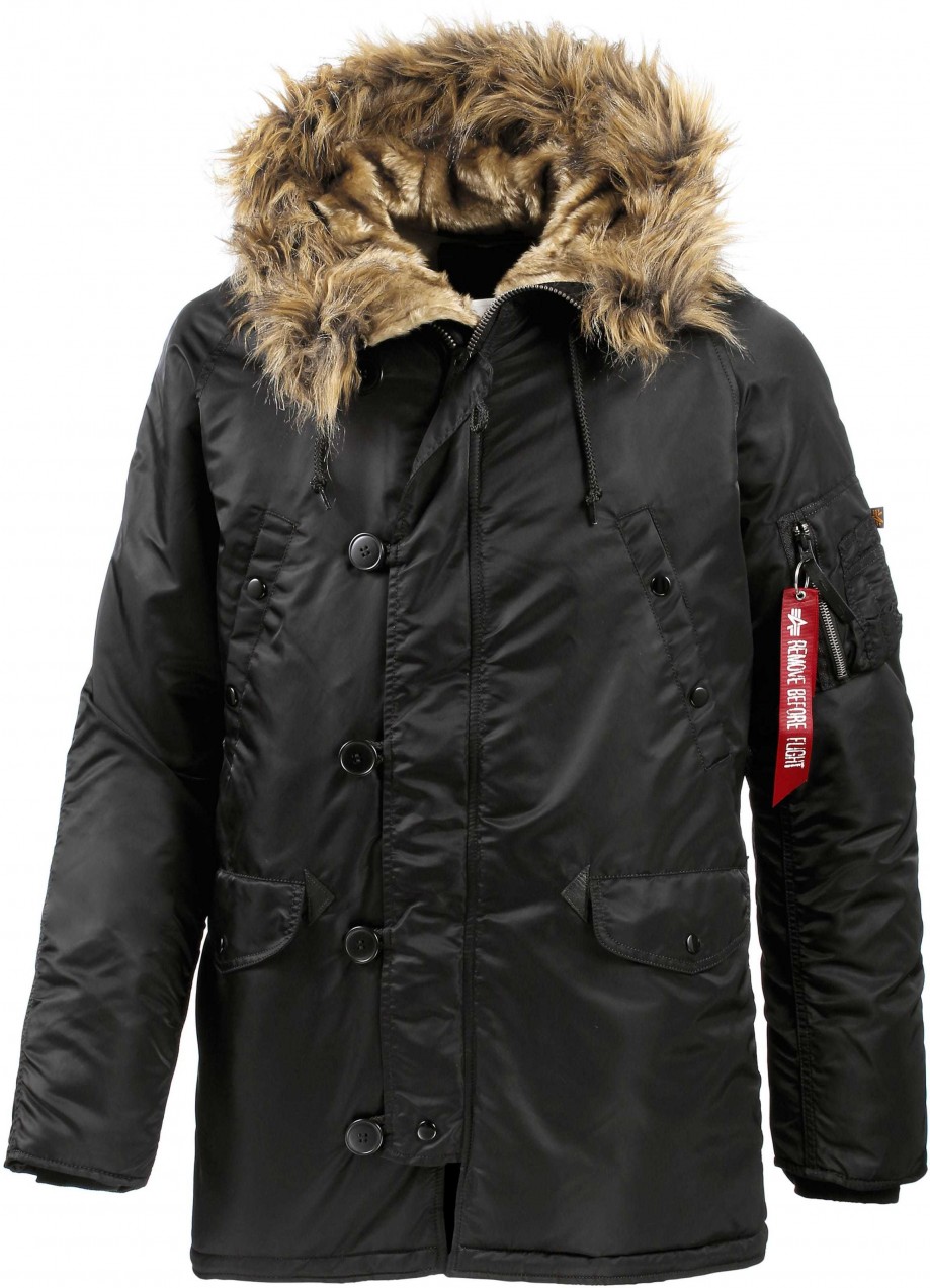 ALPHA INDUSTRIES Téli parka 'N3B VF 59'  fekete