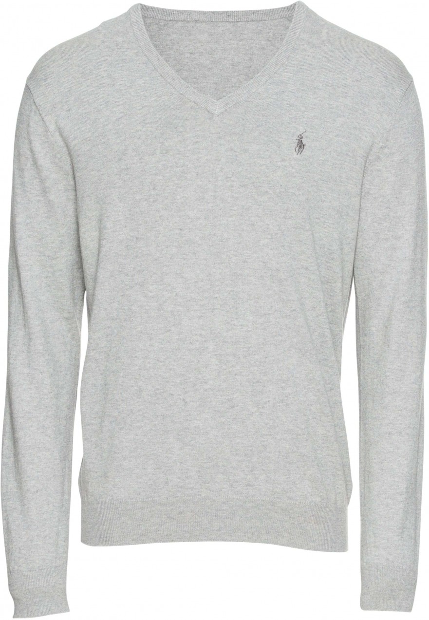 Polo Ralph Lauren Pulóver 'LS SF VN PP-LONG SLEEVE-SWEATER'  szürke