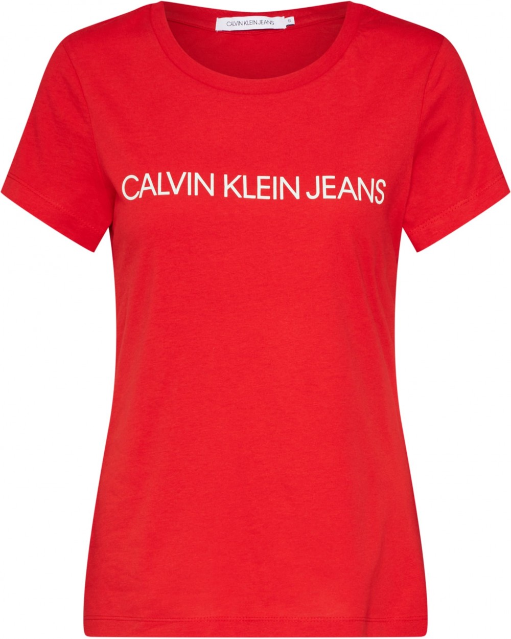 Calvin Klein Jeans Póló 'INSTITUTIONAL'  piros