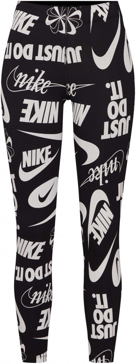 Nike Sportswear Leggings 'Legasee Logos'  fekete / fehér