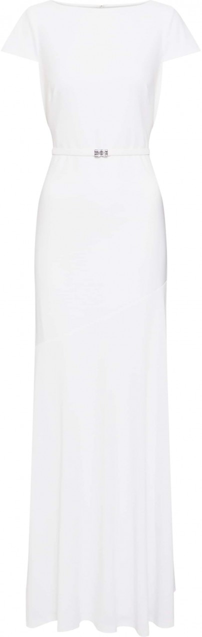 Lauren Ralph Lauren Estélyi ruhák 'VELADRYA-CAP SLEEVE-EVENING DRESS'  fehér