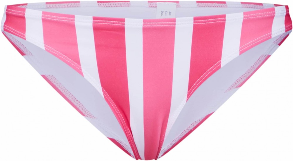 Hunkemöller Bikini nadrágok 'Candy Stripes Low Cheeky'  rózsaszín / fehér