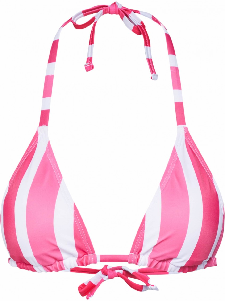 Hunkemöller Bikini felső 'Candy Stripes Triangle'  rózsaszín / fehér