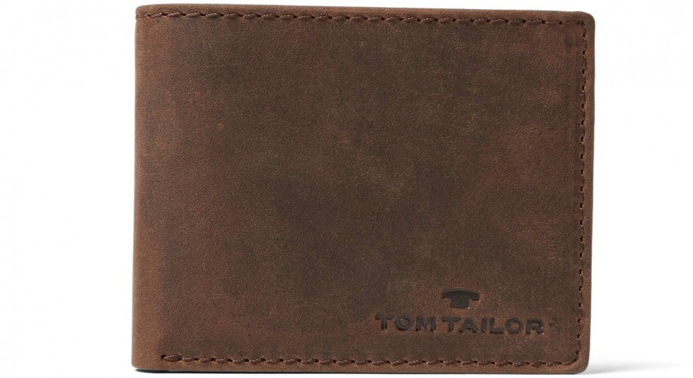 TOM TAILOR Pénztárcák 'Ron'  dohánybarna