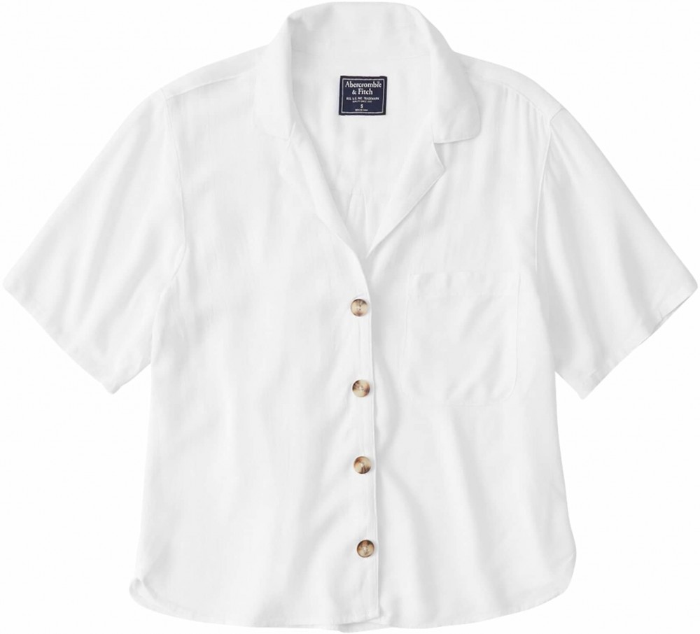 Blúz Abercrombie & Fitch Fehér Abercrombie & Fitch