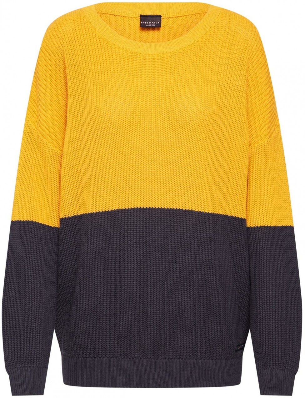 Iriedaily Pulóver 'Emma Peel Knit'  tengerészkék / sárga
