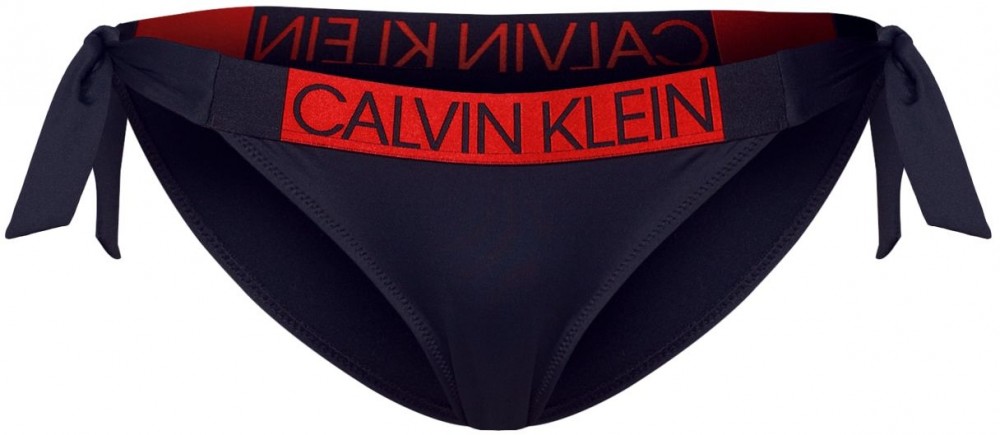 Calvin Klein Swimwear Bikini nadrágok  piros / fekete