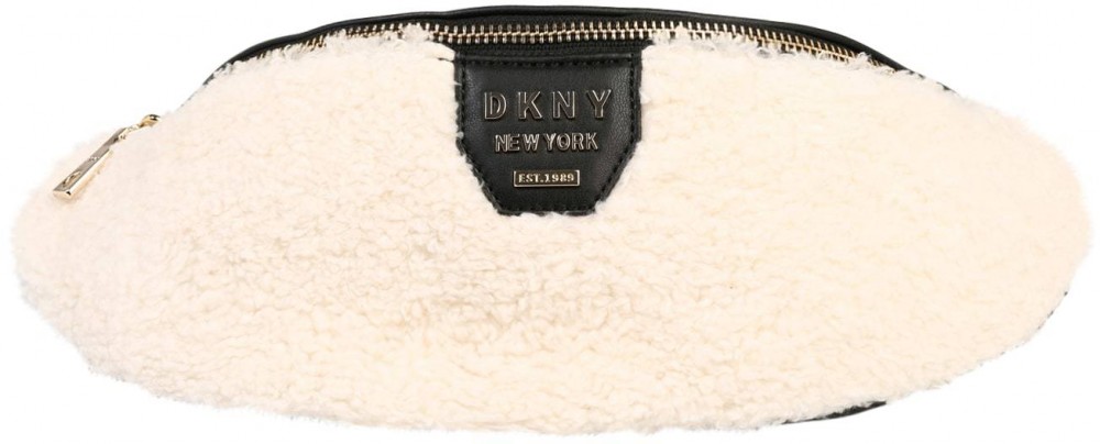 DKNY Övtáska 'SHERPA ITEM-BELT BAG'  fekete / fehér