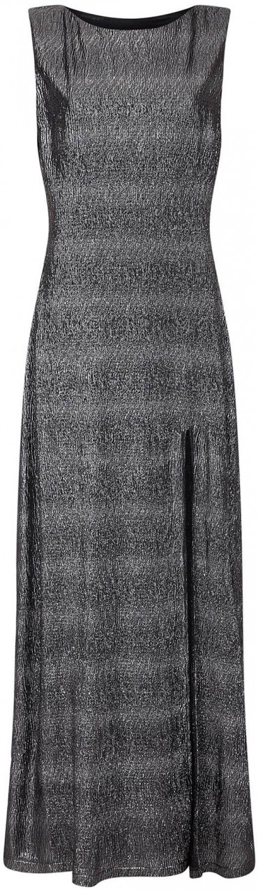 Mela London Estélyi ruhák 'SIDE SLIT SHIMMER MAXI DRESS'  fekete