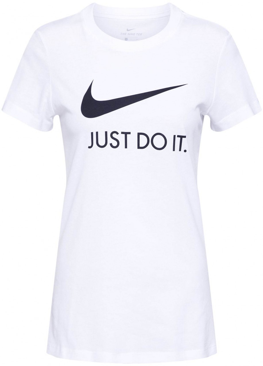 Nike Sportswear Póló 'W NSW TEE JDI SLIM'  fekete / fehér